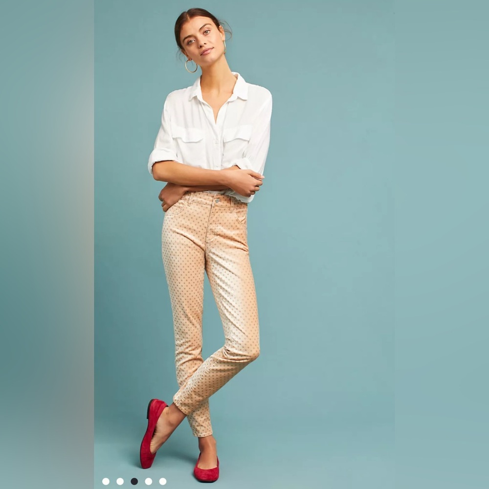 Polka Dot Tan Pants